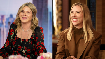 today show scarlett johanson host jenna bush hager