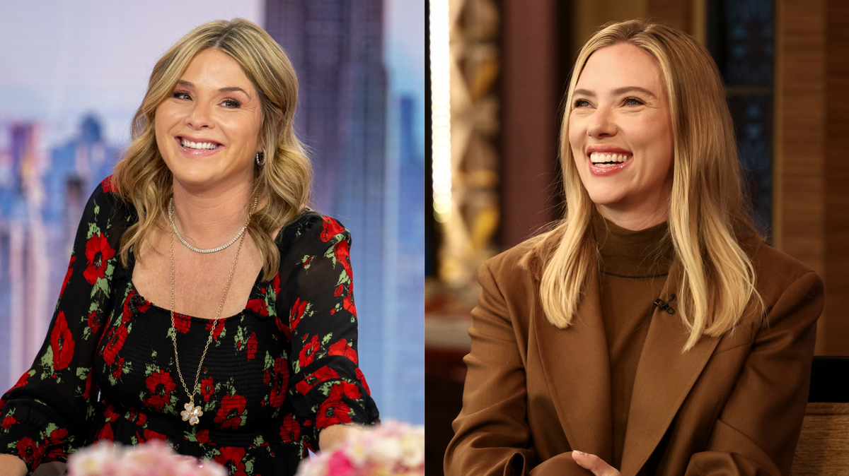 today show scarlett johanson host jenna bush hager