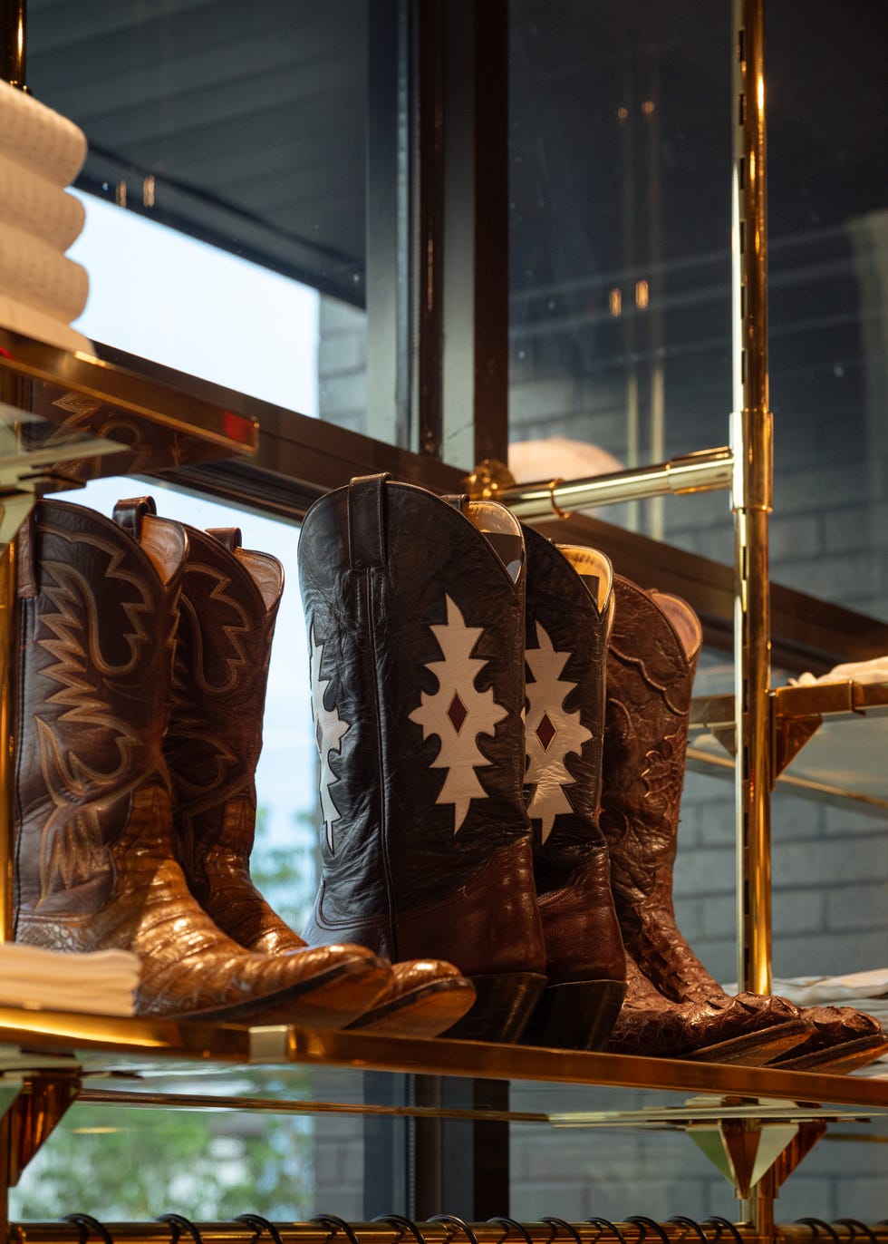 Tienda Todd Snyder Nashville, botas vaqueras vintage