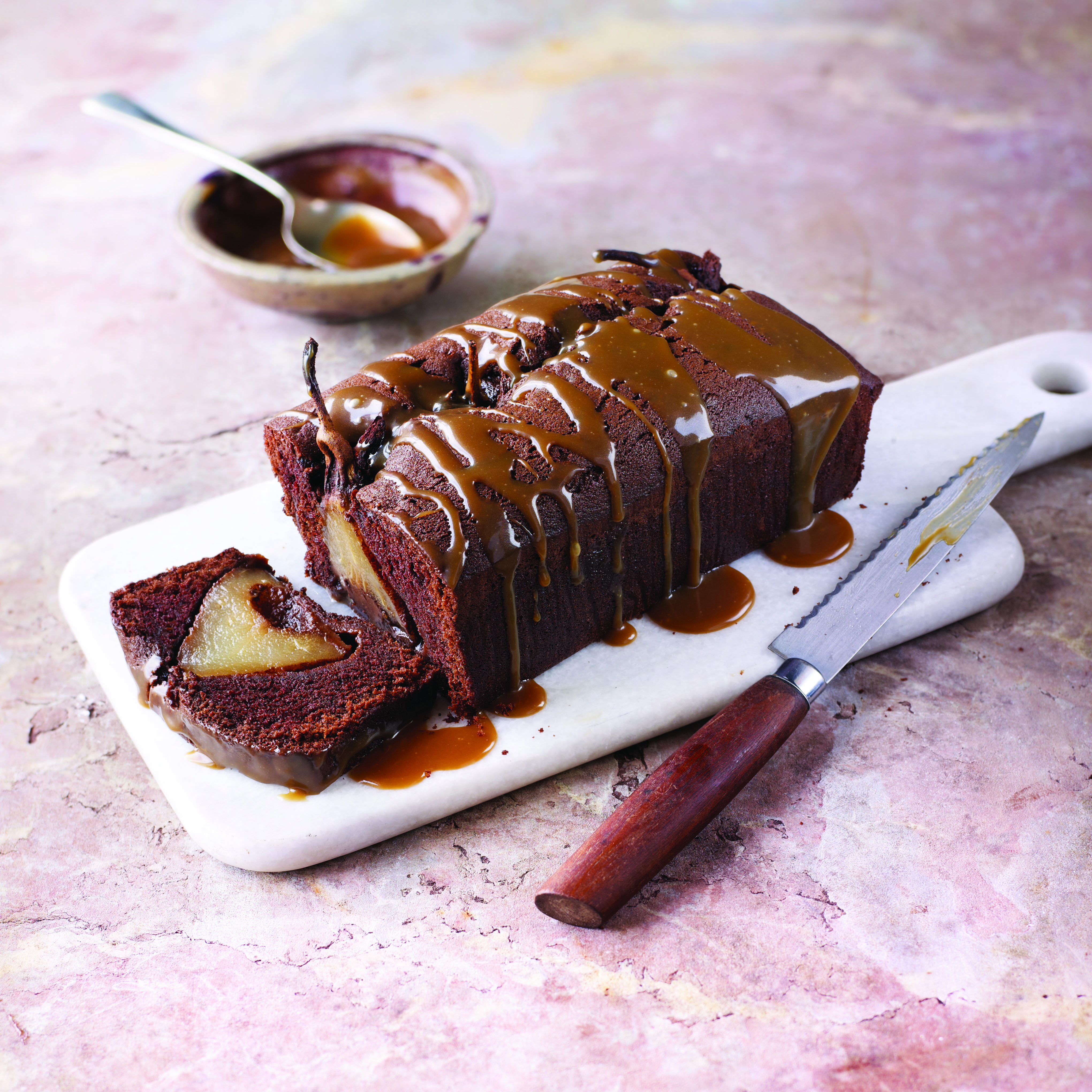 Chocolate Hazelnut Pear Cake | Olive & Mango