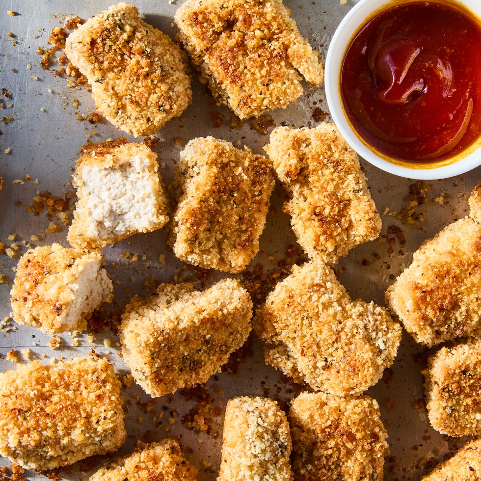 breaded cubes of tofu