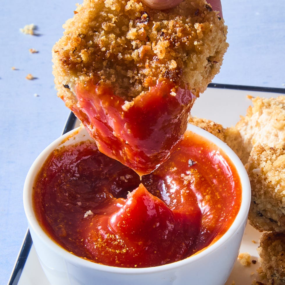 breaded cubes of tofu