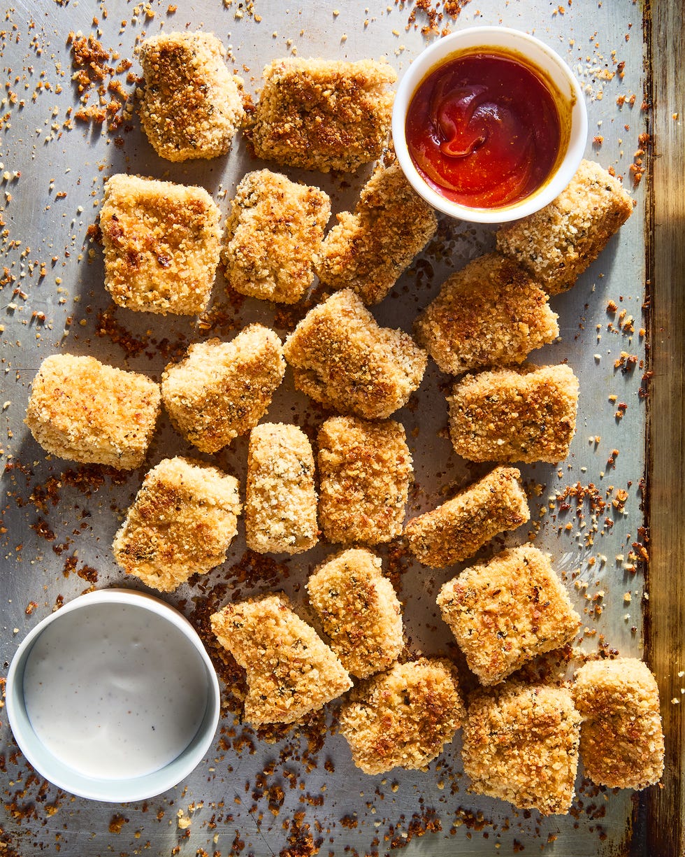 breaded cubes of tofu