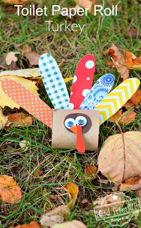 toilet paper roll turkey thanksgiving crafts for kids