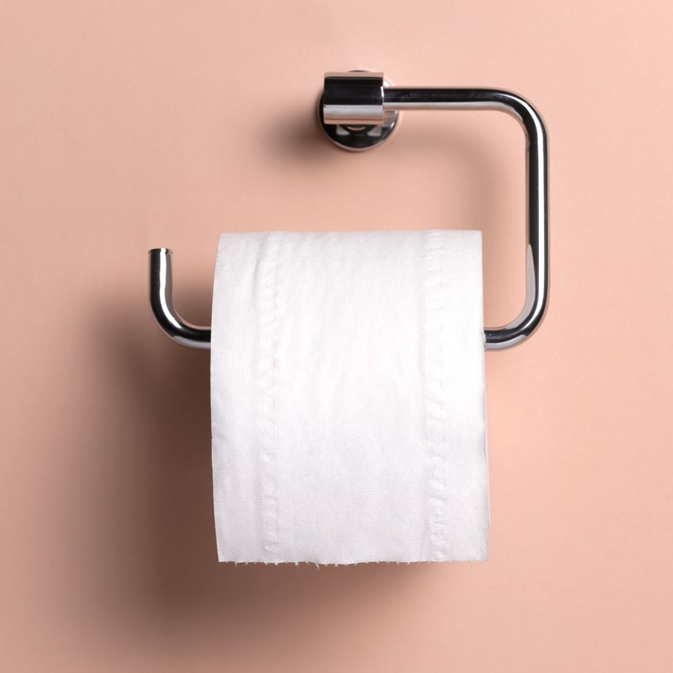 toilet roll holder with copy space