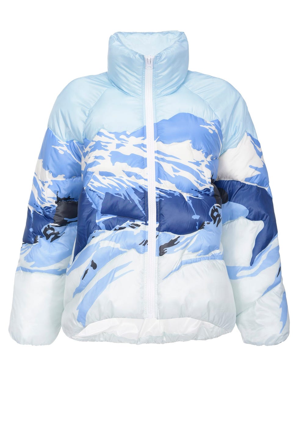 Clothing, White, Outerwear, Hood, Jacket, Blue, Hoodie, Sleeve, Sweatshirt, Puffer, 