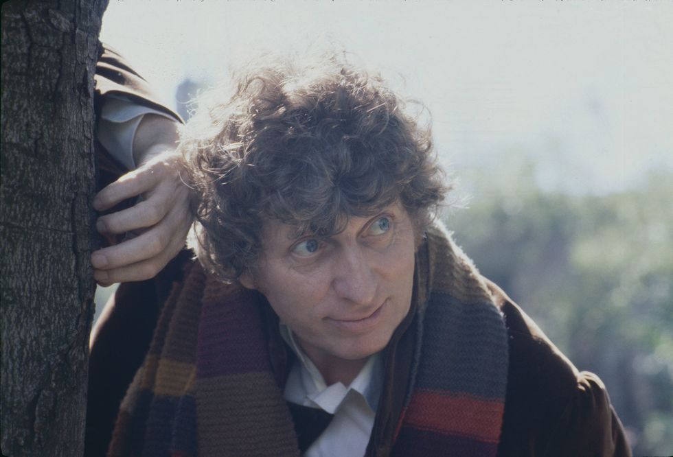 Tom Baker als der Doktor in Doctor Who