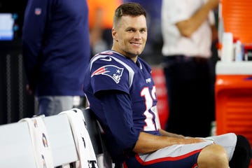 tom brady at a patriots game