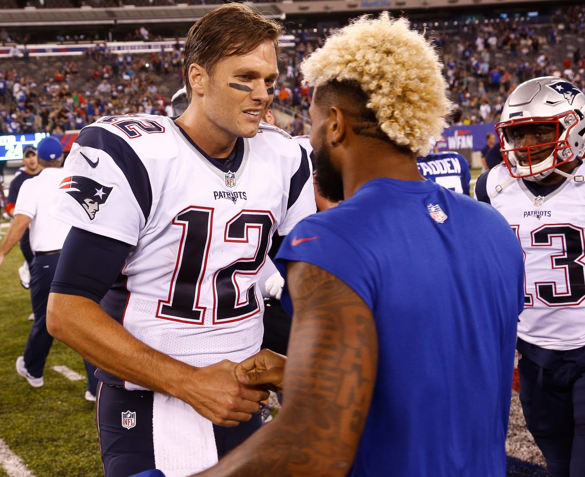 Odell Beckham Jr. gifted Tom Brady goat-hair cleats