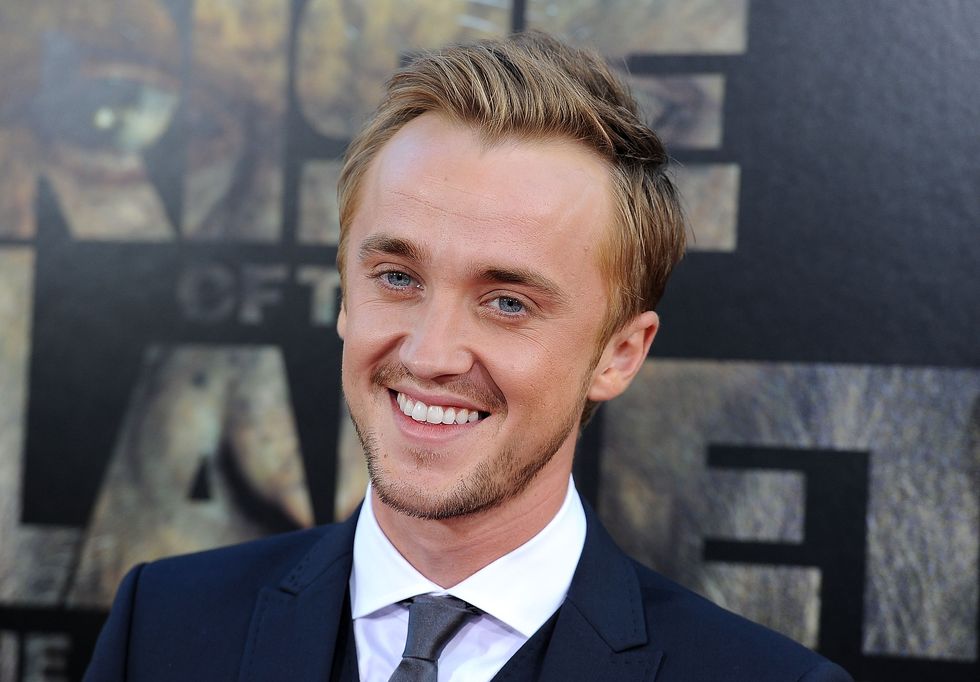 los angeles, ca   july 28  actor tom felton arrives at the premiere of 20th century foxs rise of the planet of the apes at graumans chinese theatre on july 28, 2011 in los angeles, california  photo by frazer harrisongetty images
