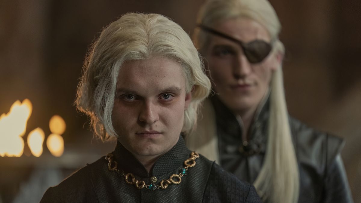 preview for House of the Dragon episode 8's Viserys throne room, family dinner and Aemond senes explained