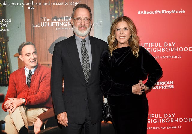 Tom Hanks y su mujer, Rita Wilson