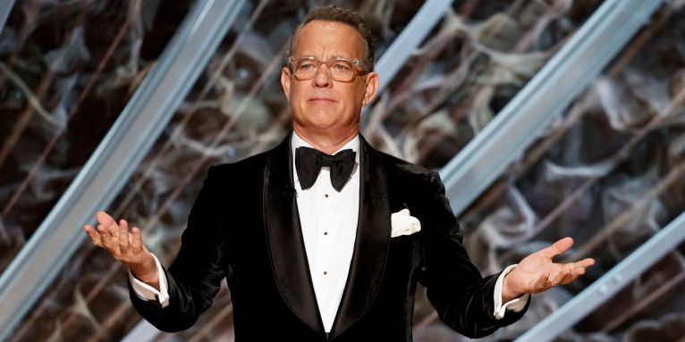 Tom Hanks Made an Unexpected Joke About Colin Jost at the Oscars