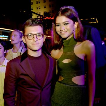 zendaya and tom holland at the spider man far from home after party