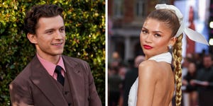 See Zendaya and Tom Holland Joking With Paparazzi in London