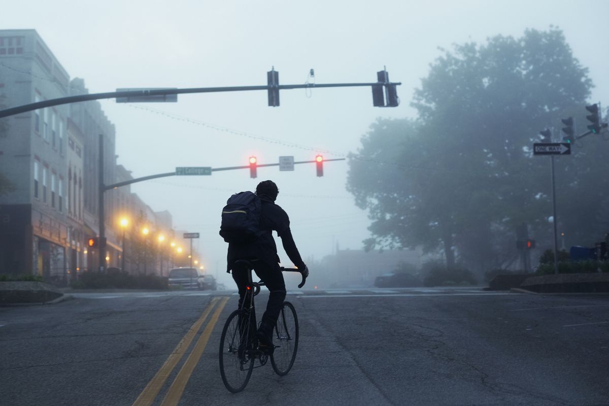 atmospheric phenomenon, cycling, bicycle, sky, fog, morning, mode of transport, lighting, mist, transport,