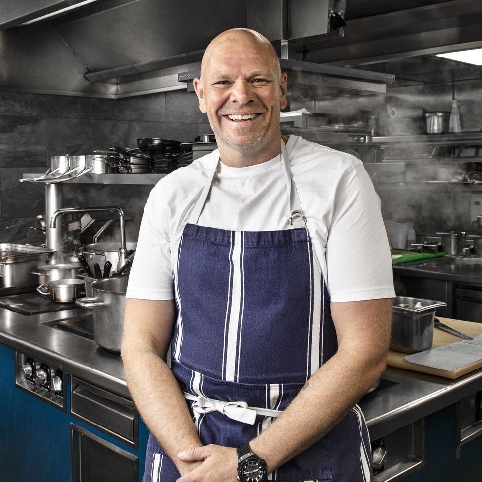 portrait of chef tom kerridge in the kitchen