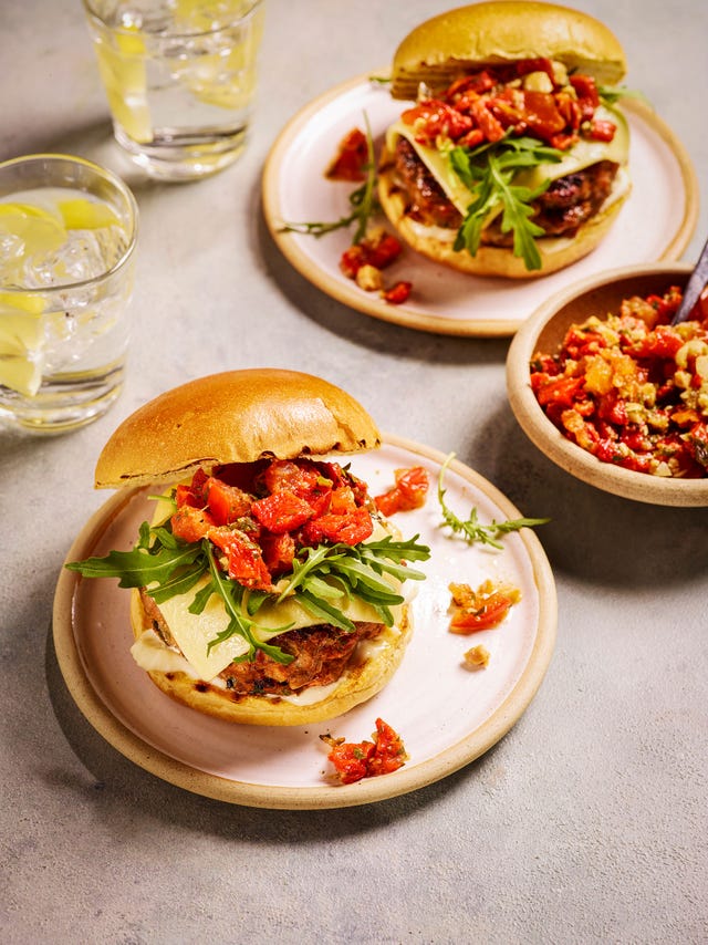 tom kerridge's pork chorizo burger