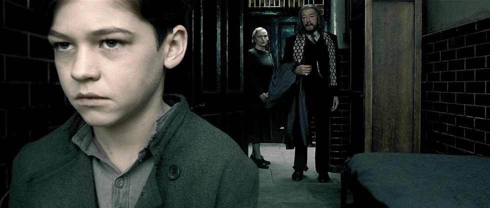Dumbledore y joven Tom Riddle