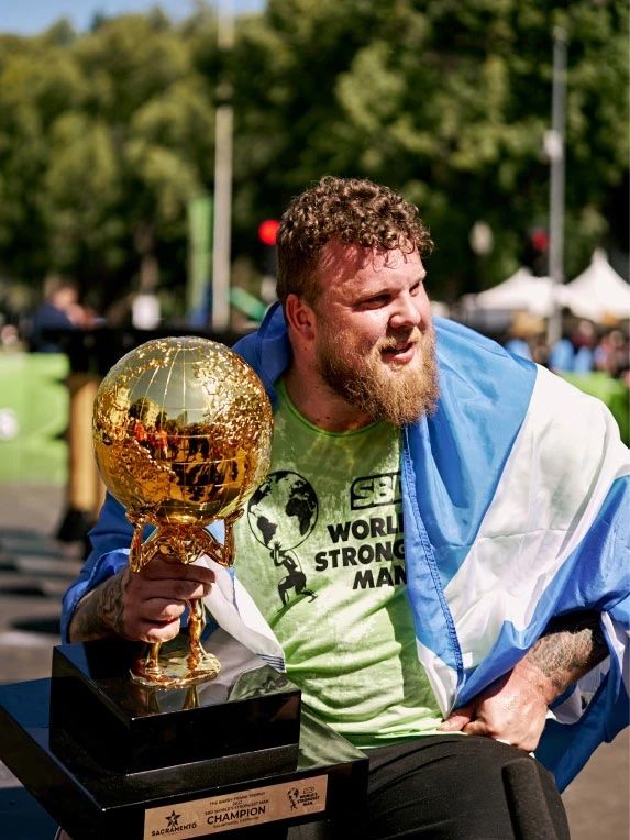 Tom Stoltman, the World's Strongest Man, Fuels with IHOP and