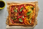 tomato and brie tart