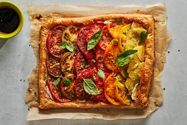 tomato and brie tart