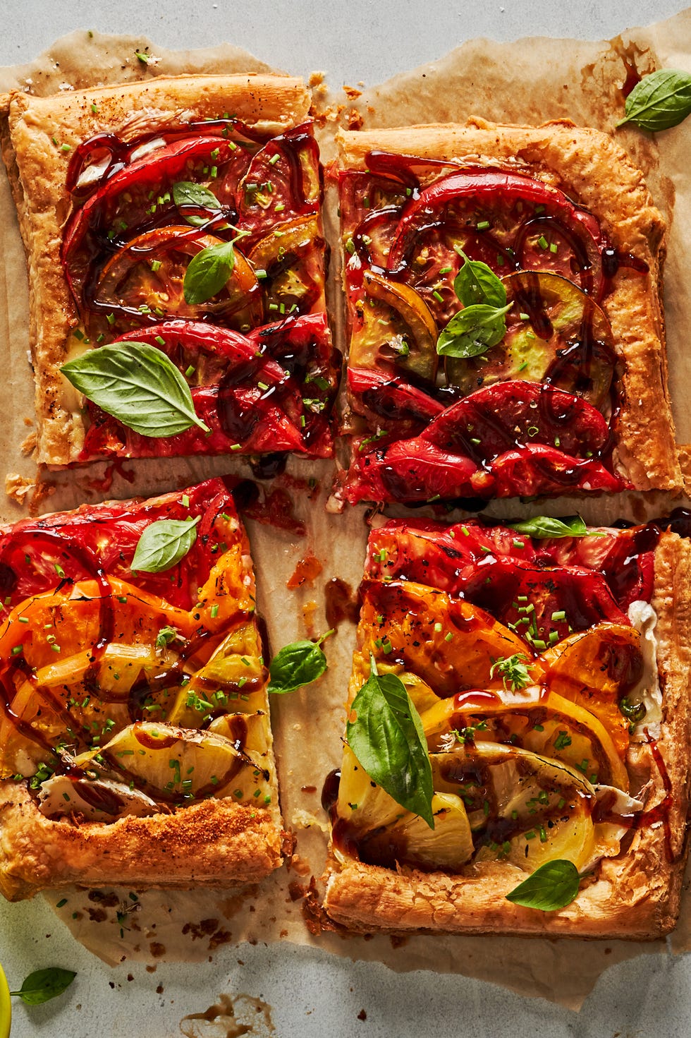 tomato and brie tart