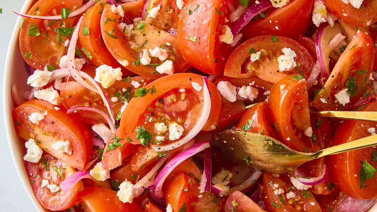 Video player poster image preview for We're Making This Simple Tomato Salad For Every Summer Party