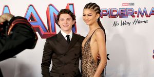los angeles, california december 13 l r tom holland and zendaya attend sony pictures spider man no way home los angeles premiere on december 13, 2021 in los angeles, california photo by emma mcintyregetty images