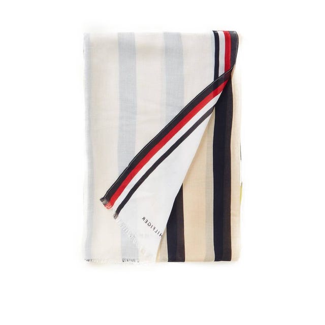 tommy hilfiger sjaal met streepprint