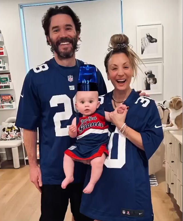 Big Bang Theory's Kaley Cuoco shares family photo with matching outfits