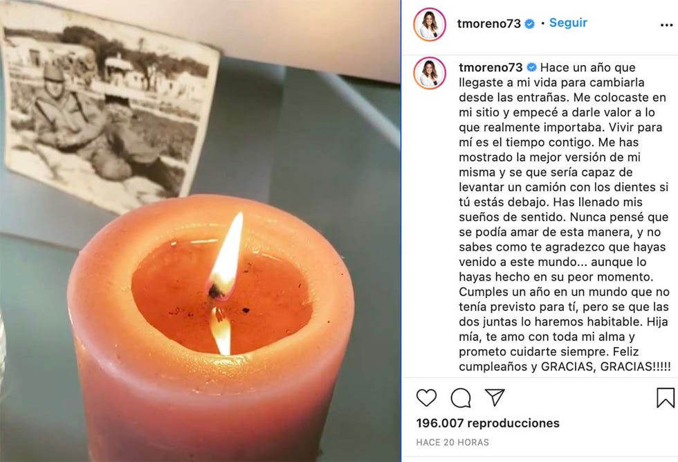 toñi moreno felicita a su hija por su cumpleaños
