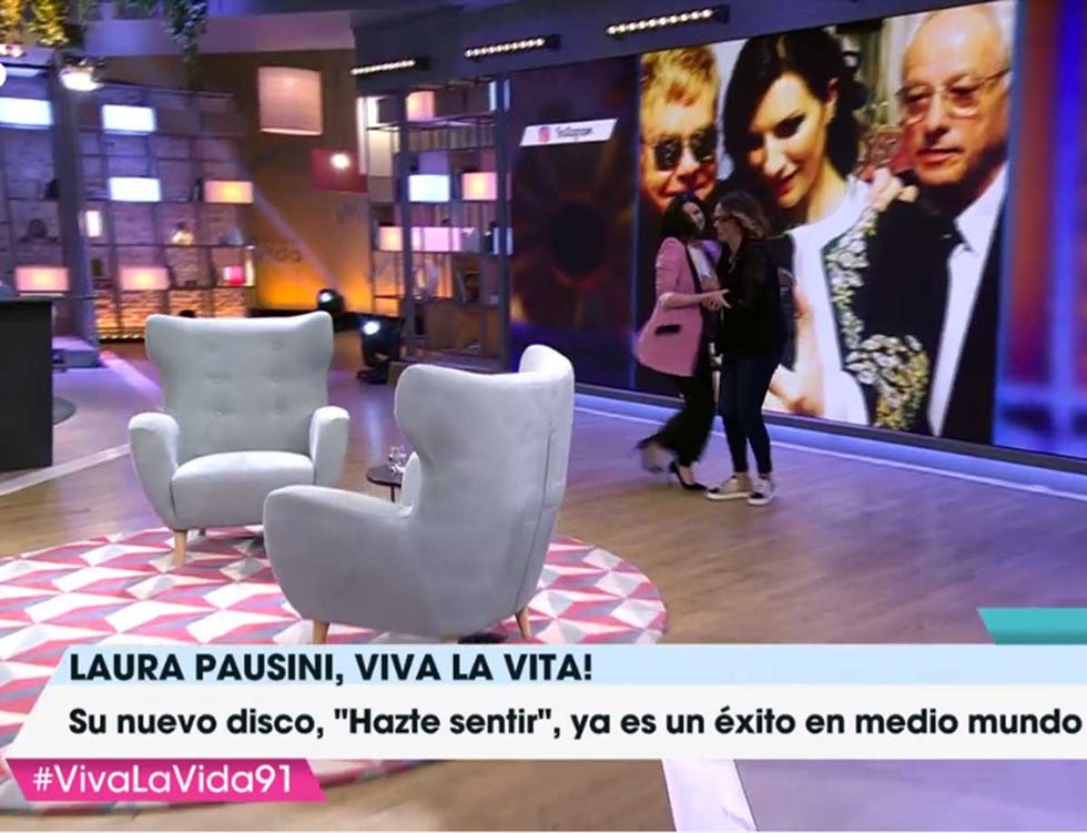 Laura Pausini visita a Toñi Moreno en 'Viva la vida'