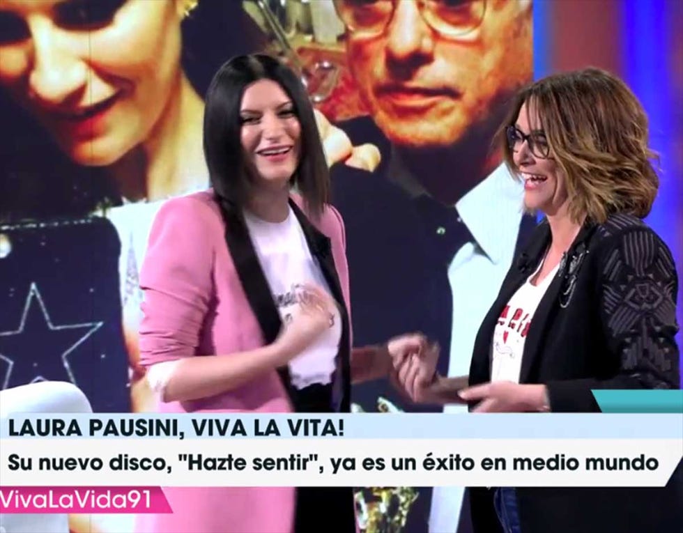 Laura Pausini visita a Toñi Moreno en 'Viva la vida'