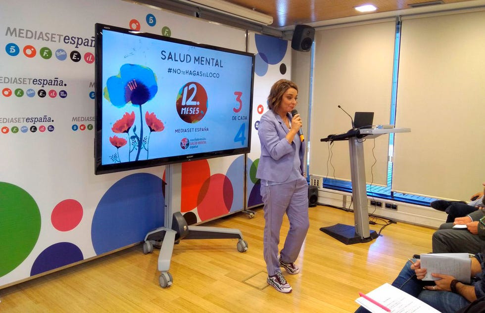 Toñi Moreno en la presentación 'Doce meses doce causas'