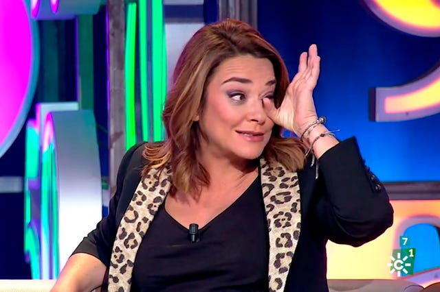 Toñi Moreno emocionada