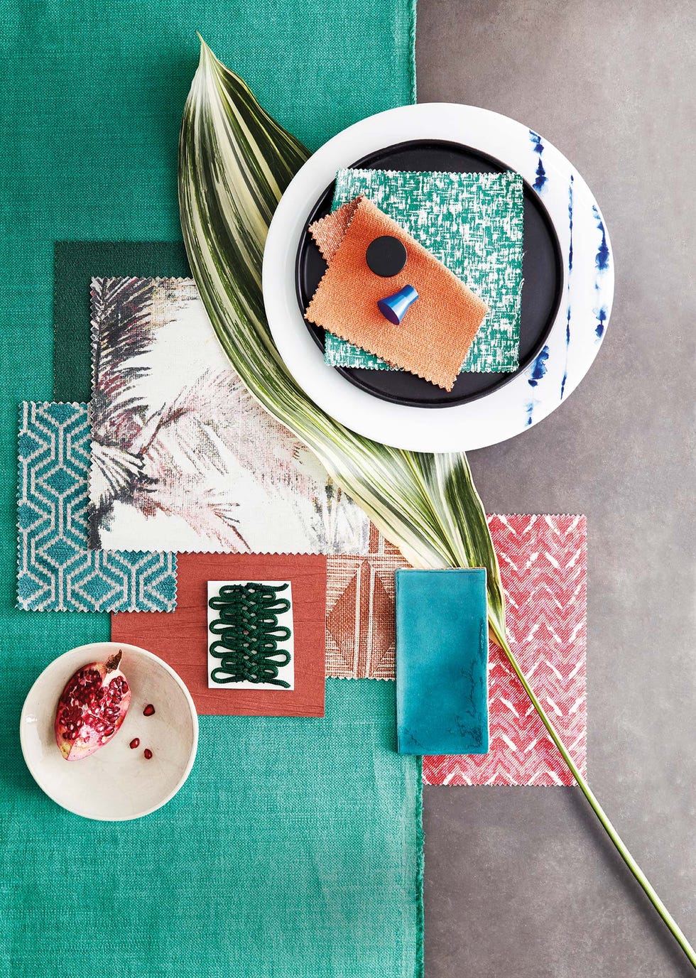 moodboard azules combinado con otros colores