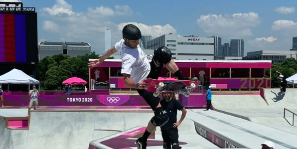 Hawk, 53, Showed Off His Skills at the Olympic Park