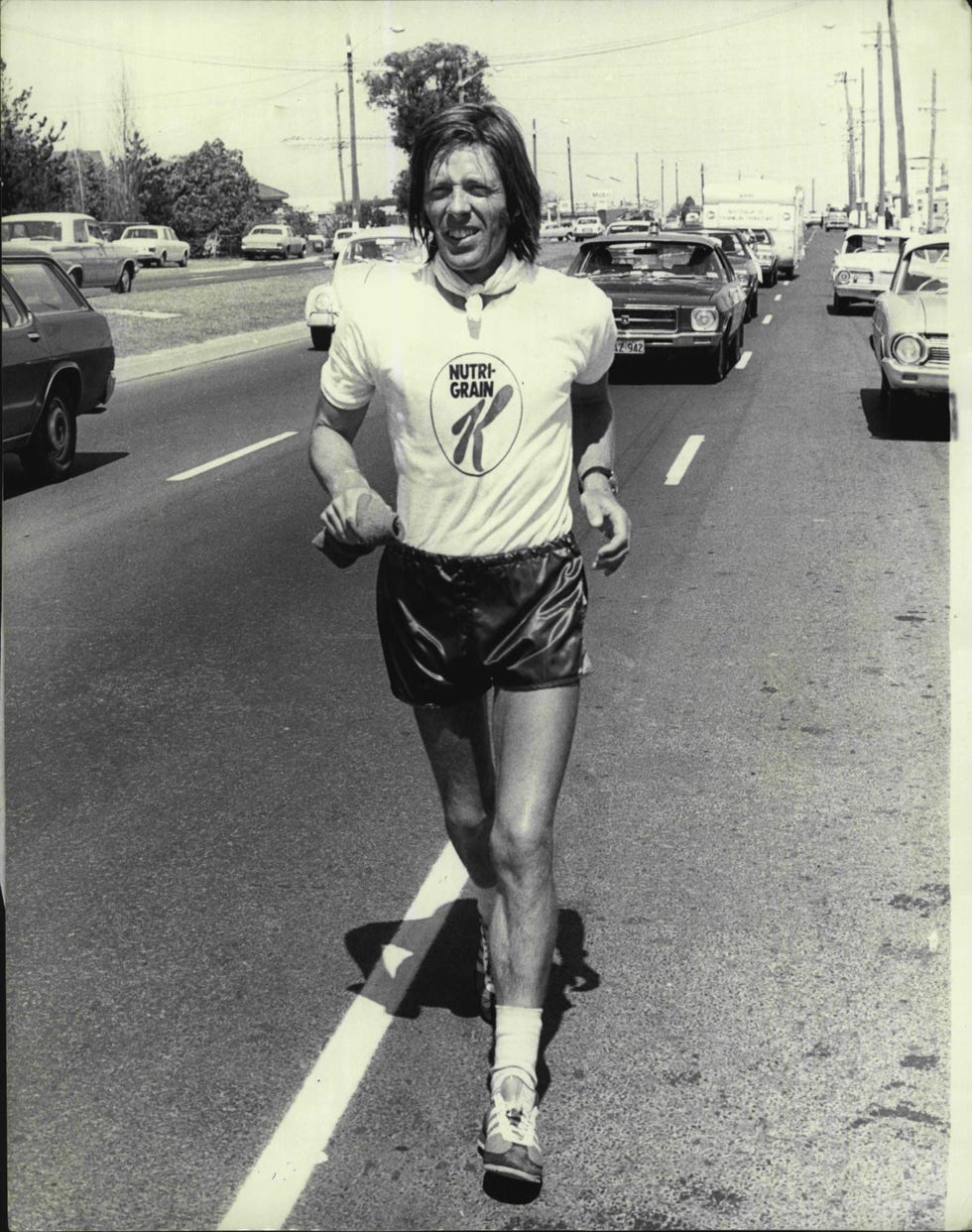 tony raffferty durante su reto el 28 de septiembre de 1973