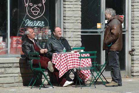 "the sopranos" on location at satriale's pork store