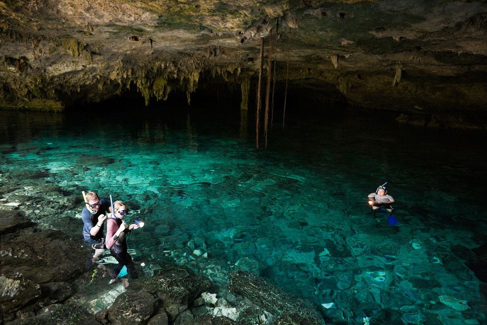 Snorkelen in Cenote Dos Ojos