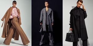 Clothing, Overcoat, Coat, Outerwear, Fashion model, Trench coat, Fashion, Duster, Sleeve, Formal wear, 