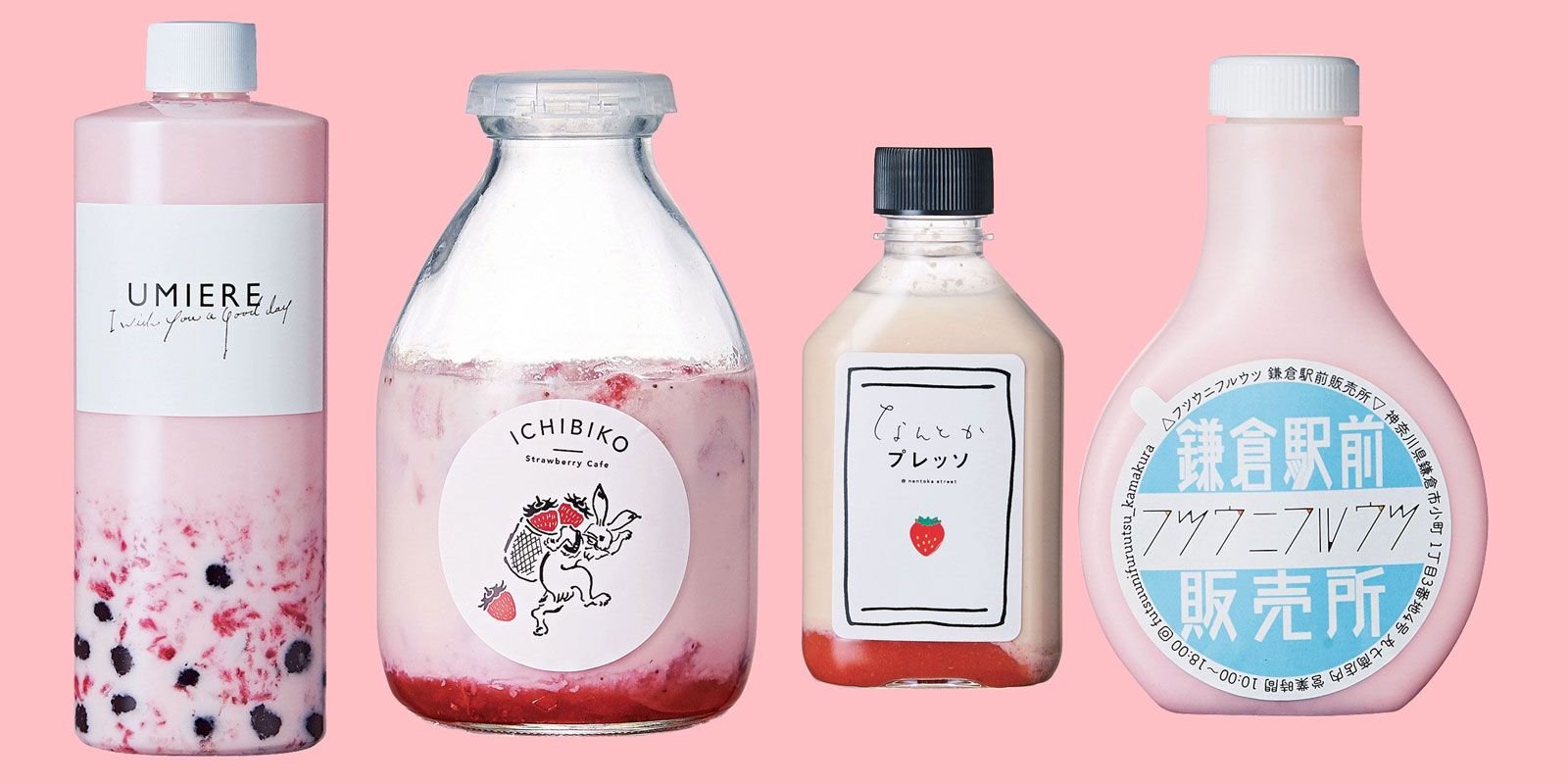 ボトルで飲む「いちごミルク」が今、アツい！｜ELLE gourmet［エル