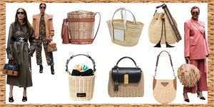 Bag, Handbag, Wicker, Basket, Fashion accessory, Picnic basket, Footwear, Home accessories, 