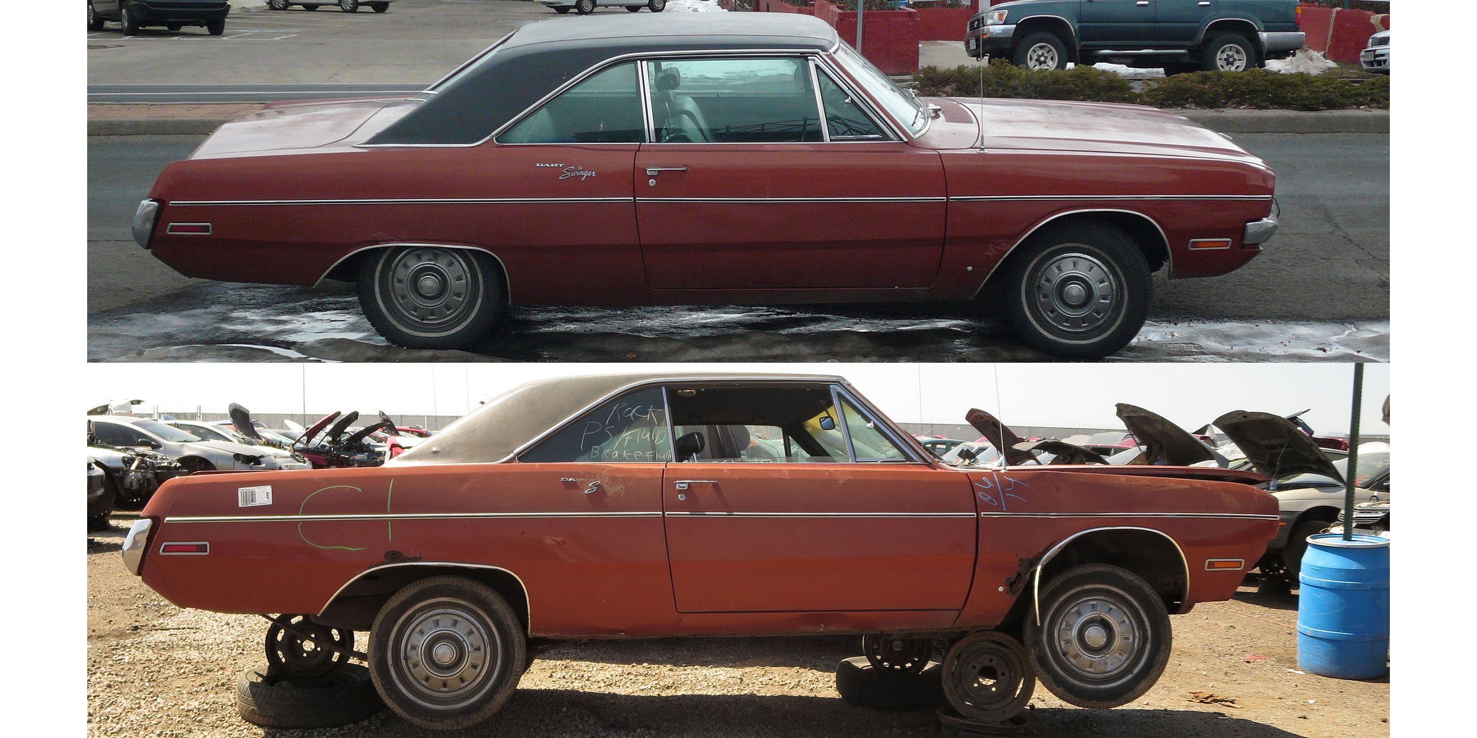 1970 Dodge Dart Swinger Goes From Street to Junkyard picture pic