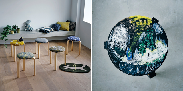 最終お値下げ　*新品未使用*　artek アルテック✕ミナペルホネン　スツール 使い込むほどに表情が変化してゆくスツール。名作STOOL 60がミナ