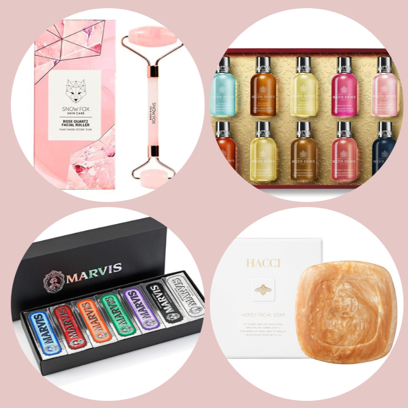 a variety of beauty products