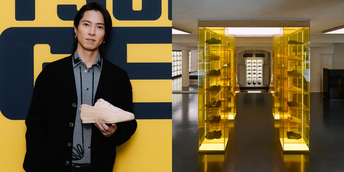 希少 オニツカタイガー パーカー ブラック プリント 非売品 山下智久 着用 山下智久らが「オニツカタイガー」2023年春夏コレクションの