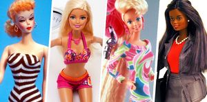 barbie, doll, clothing, toy, pink, blond, fashion, long hair, wig, brown hair,