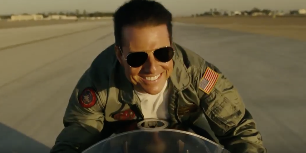 Tom Cruise en Top Gun Maverick